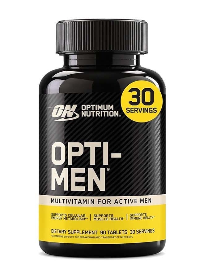 Optimum Nutrition Opti-Men, Vitamin C, Zinc and Vitamin D, E, B12 for Immune Support Mens Daily Multivitamin Supplement - 90 Count