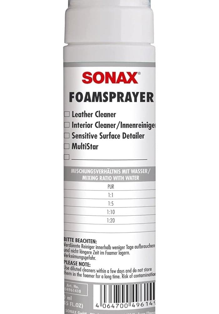 SONAX Foam Sprayer (250mL) - Versatile Cleaning Solution for Leather and Interior