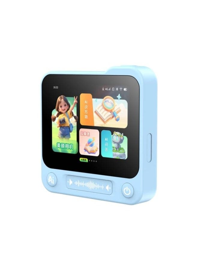 AI Kids Smart Learning Device with 4G SIM, GPS & WiFi | Android 8.1 Educational AI Learning Machine for Kids Age 3+ | AI Voice Assistant, Storytelling, Quiz Games, STEM Learning, HD Touchscreen, Camera, Calling & GPS Tracking | Portable Smart Study Helper & Interactive Educational Toy for Boys & Girls
