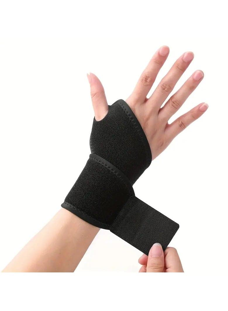 1pc Adjustable Wrist Brace Wrap For Women & Men, Comfortable Sports Wrist Compression Strap For Work, Fitness, Weightlifting, Wrist Splint Support For Left Or Right Hand