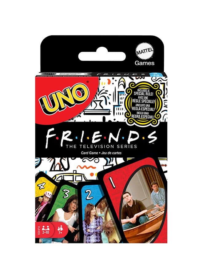 UNO Friends Card Game, Family, Adult and Party Game Night, 2 to 6 Players, Collectibles Inspired by the TV Series