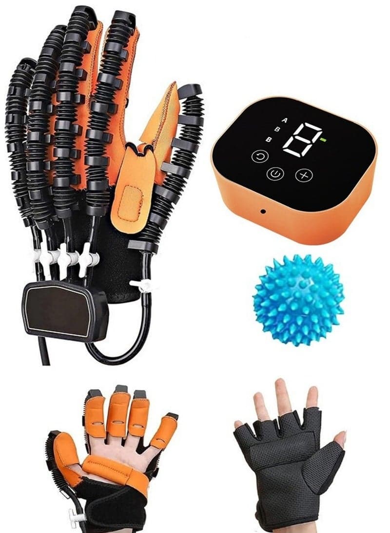 Rehabilitation Robot Gloves, for Stroke Hemiplegia, Cerebral Palsy,Hand Paralysis Cerebral Palsy, Robotic Glove for Hand Therapy, Stroke Recovery Equipment for Finger Rehab.