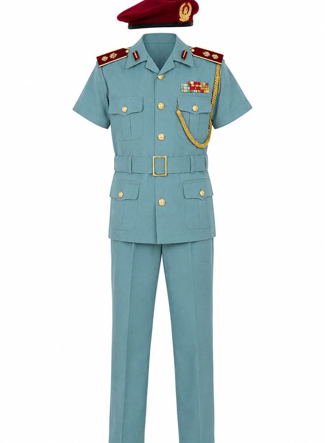 Kids Police Officer Costume Set for Boys – Police Uniform with Red Beret Fancy Dress Outfit for boys of age 12 to 13 years