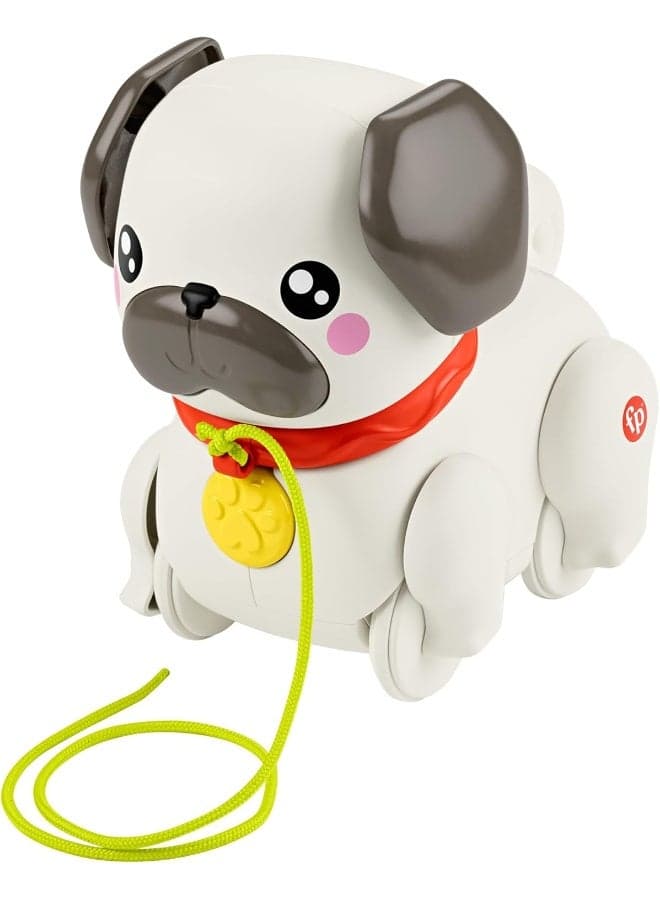 Baby & Toddler Pull Toy Fp Pets Walk-The-Pup-Pug With Motion & Sounds For Kids Ages 12+ Months