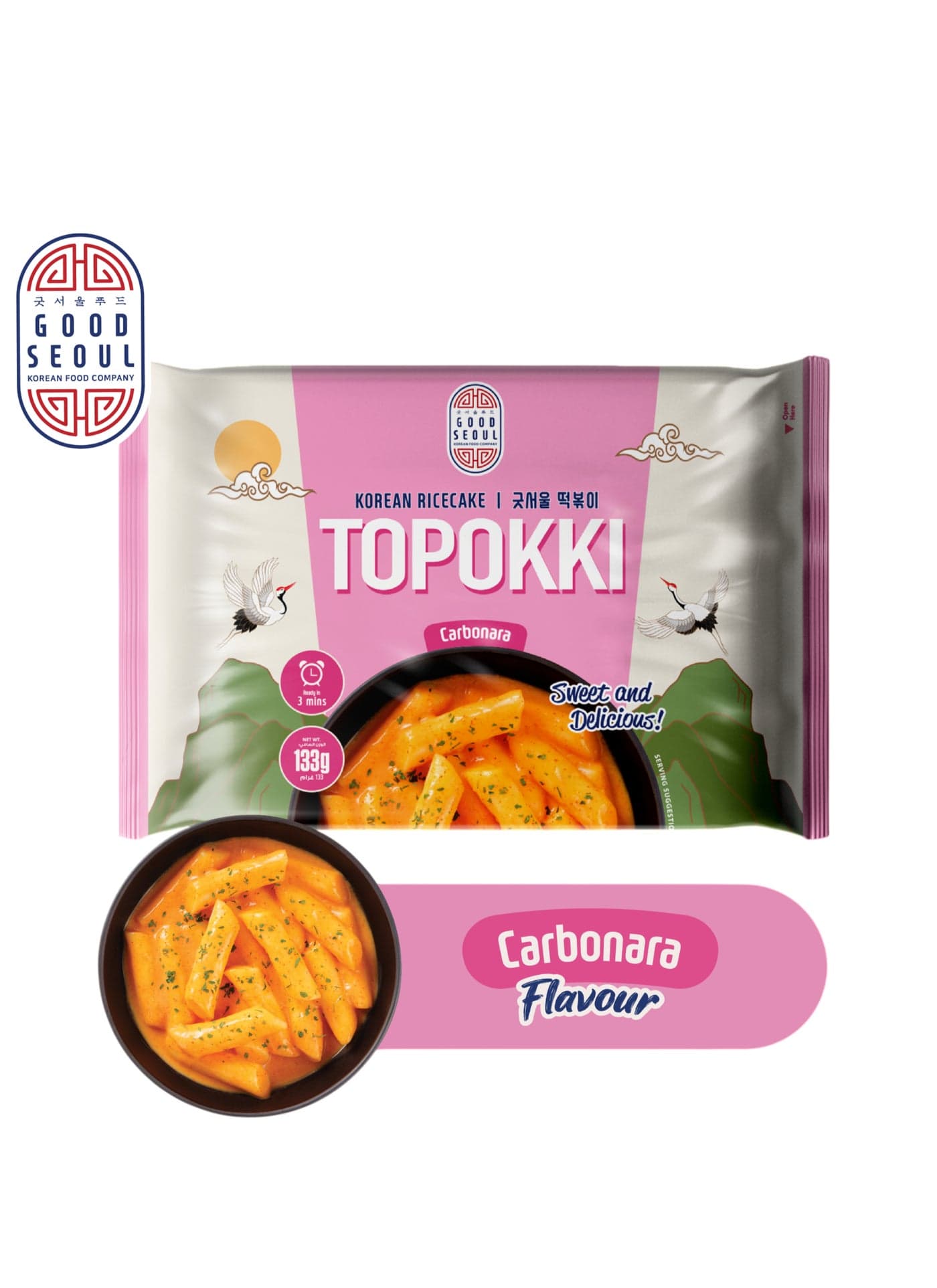Carbonara Korean Rice Cake Topokki