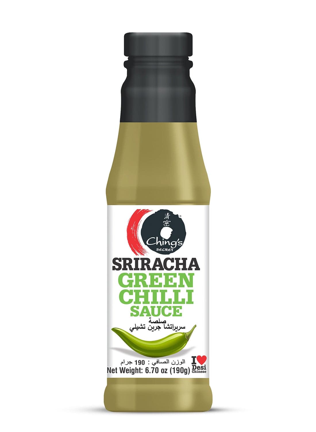 Ching's Secret Sriracha Green Chilli Sauce, Bold & Flavourful, 190g