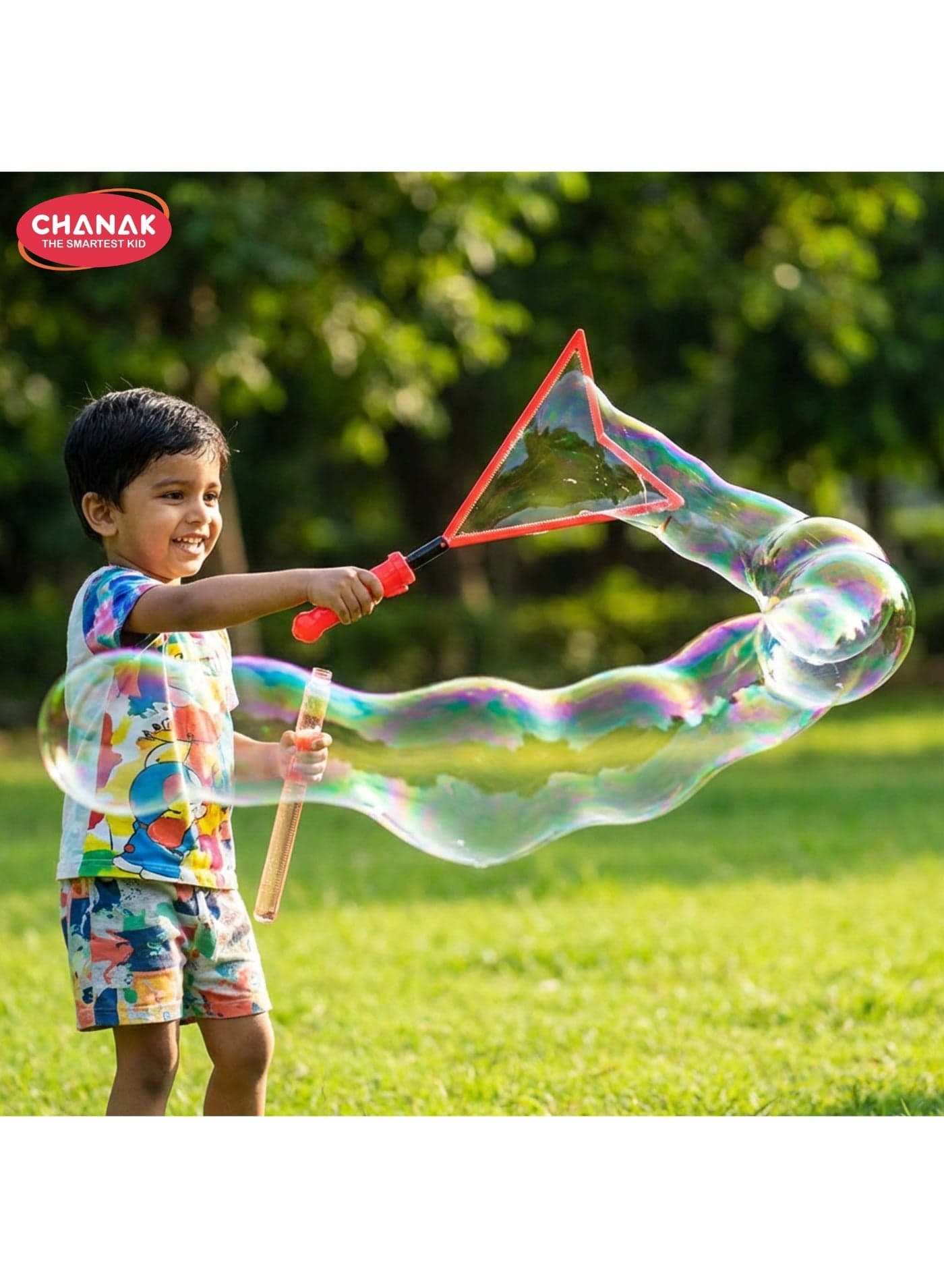 Giant Bubble Wands,Bubble Sticks for Kids Above 3 Years, Making Giant Bubbles Toy for Kids, Bubble Sticks for Endless Joy & Fun Bubble Solution, Each Wand 100ml Bubble Solution.