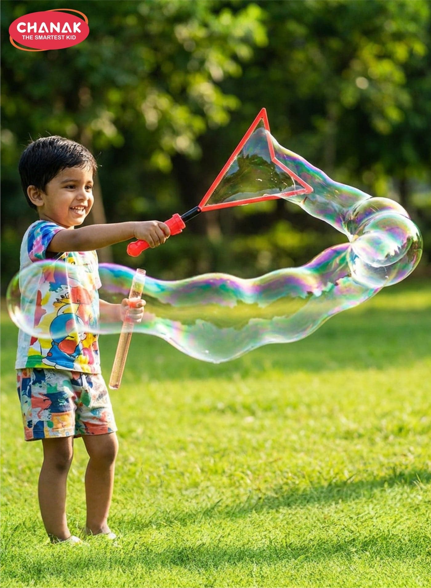 Giant Bubble Wands,Bubble Sticks for Kids Above 3 Years, Making Giant Bubbles Toy for Kids, Bubble Sticks for Endless Joy & Fun Bubble Solution, Each Wand 100ml Bubble Solution.