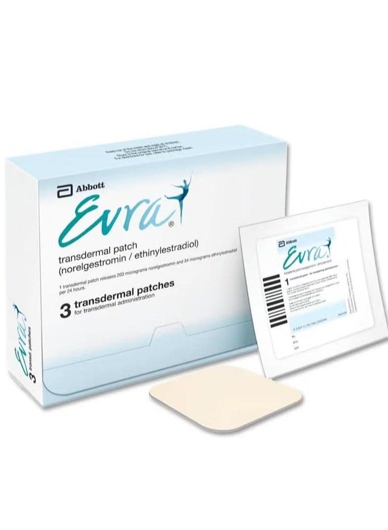 Evra Transdermal Contraceptive Patch 3s