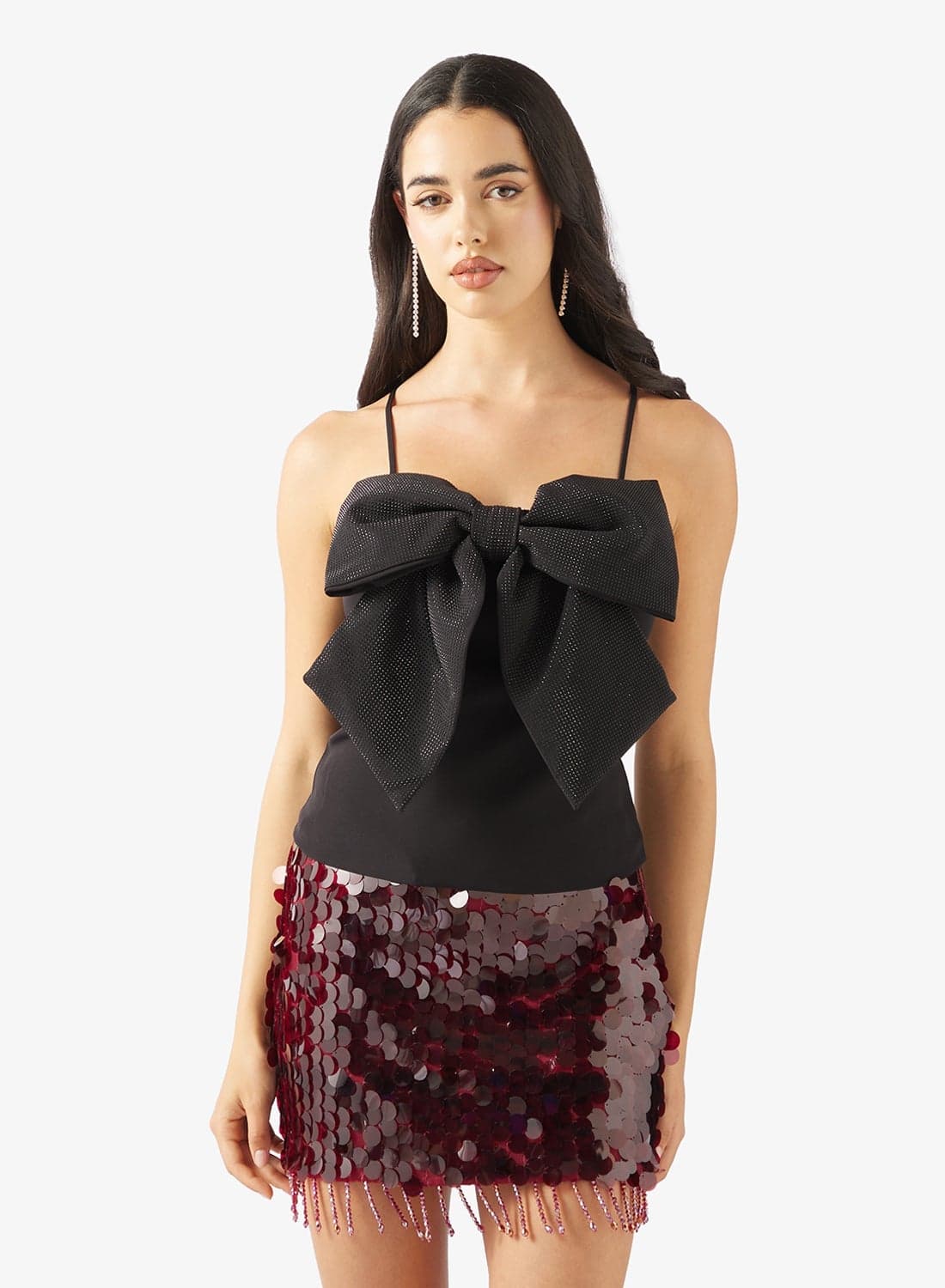 Front Bow Strappy Top