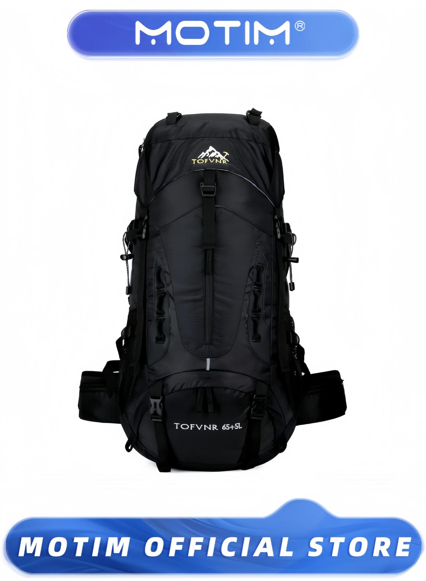 70L Camping Hiking Backpack Lightweight Nylon Trekking Rucksack Waterproof Breathable Large Capacity Sports Mountaineering Backpack for Sport & Cycling & Riding & Motorcycle