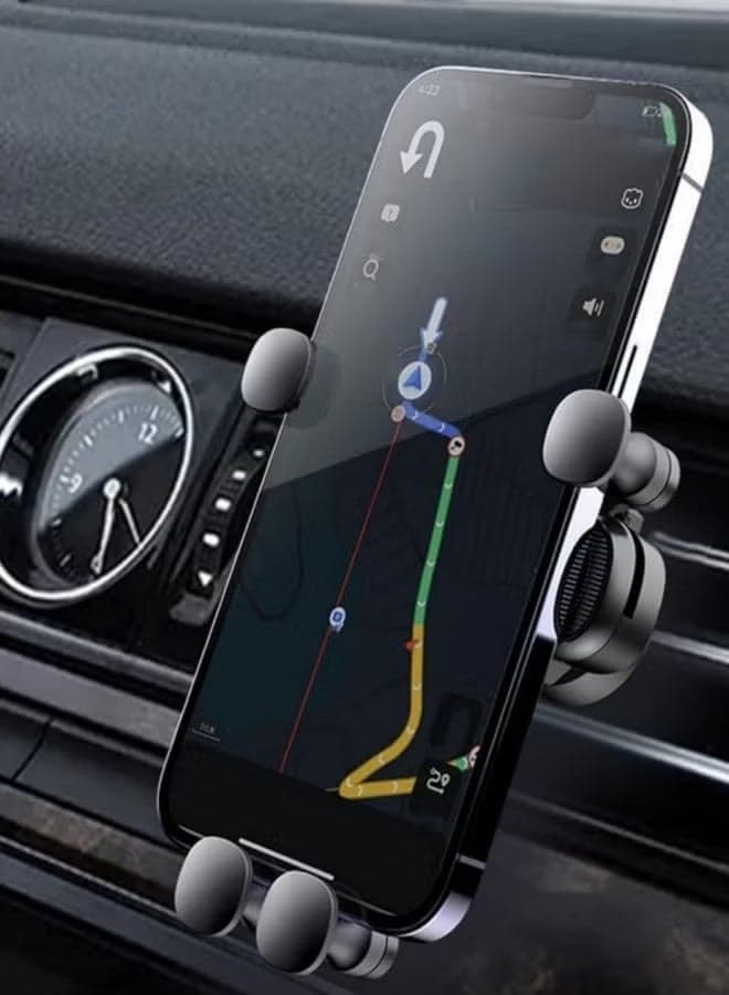 Car Phone Holder, Black, Suitable for mobile phone navigation while driving