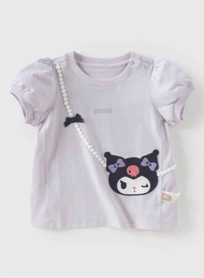 Girls Kuromi light purple tshirt