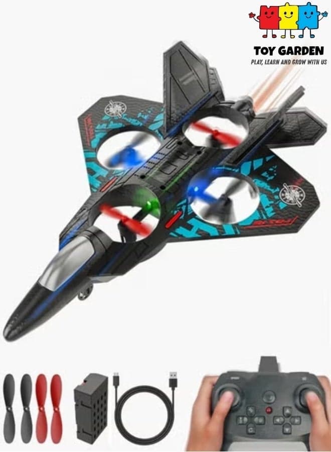 RC Aeroplane 2.4GHz Remote Control L0712 Quadcopter Floating Fighter Plane – RTF Airplane Toy with Colored Lights and USB Charging, Ideal for Beginners, Kids, and Adults