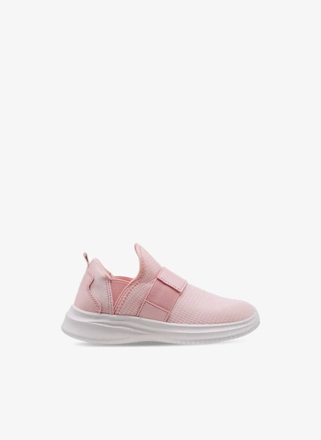 Girls' Panelled Slip-On Sports Shoes