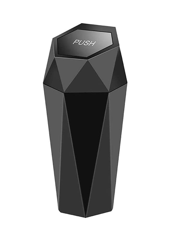 Sulfar Car Trash Can with Lid, New Car Dustbin Diamond Design, Leakproof Vehicle Trash Bin, Mini Garbage Bin for Automotive Car, Home, Office, Kitchen, Bedroom