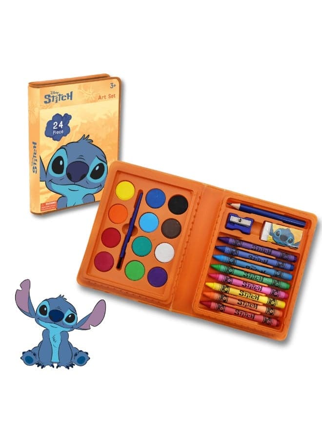 Stitch 24 Pcs Art Set | Coloring Activity | Educational & Learning Kit | Ideal For Gifting | Age 3+