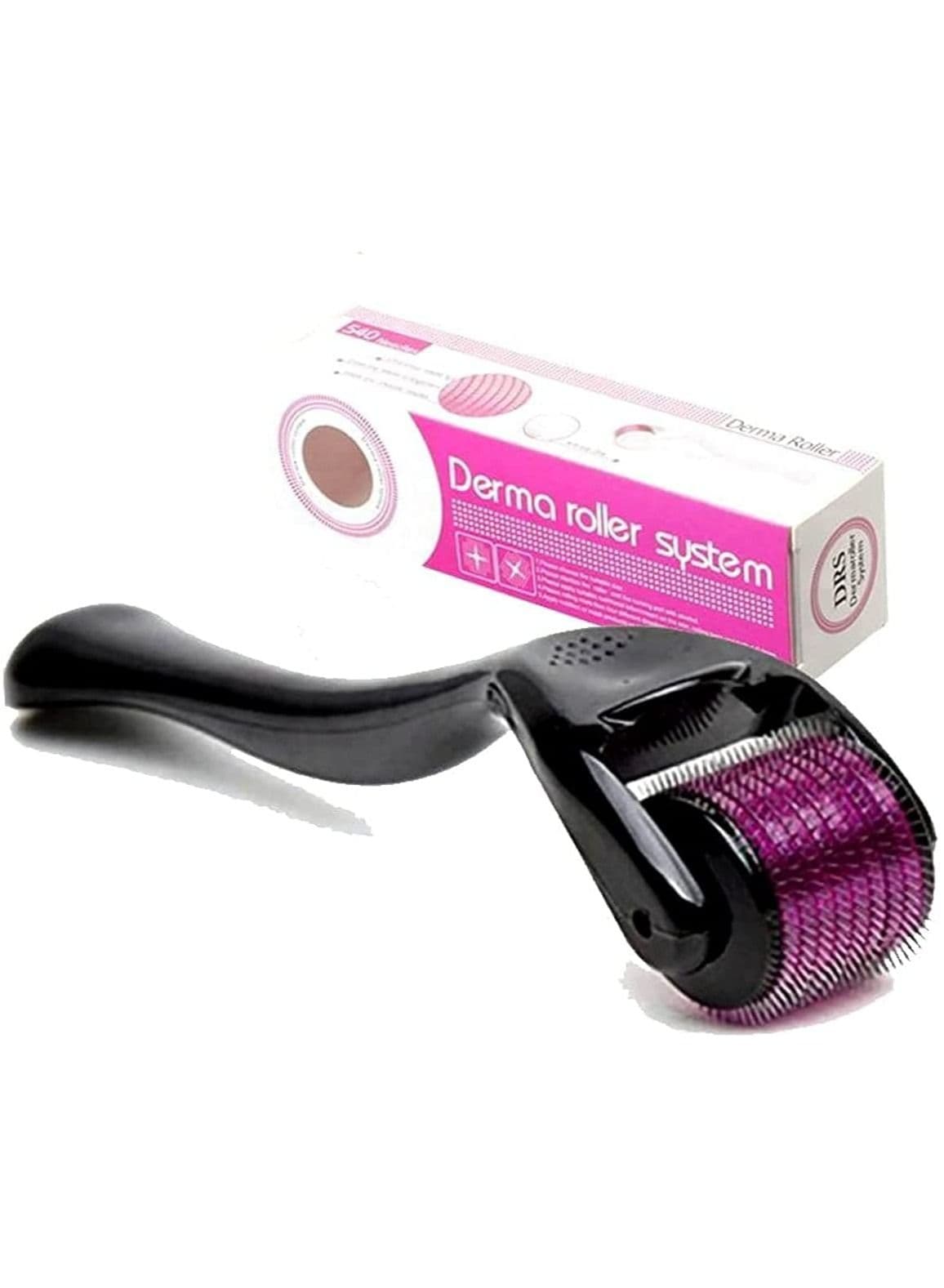 0.2mm Roller 540 Needles Hair Growth Roller,Titanium Micro Wrinkle Anti Aging Acne Scar Stretch Mark Treatment Micro Needling Face Care Massage Tool with Transparent Box