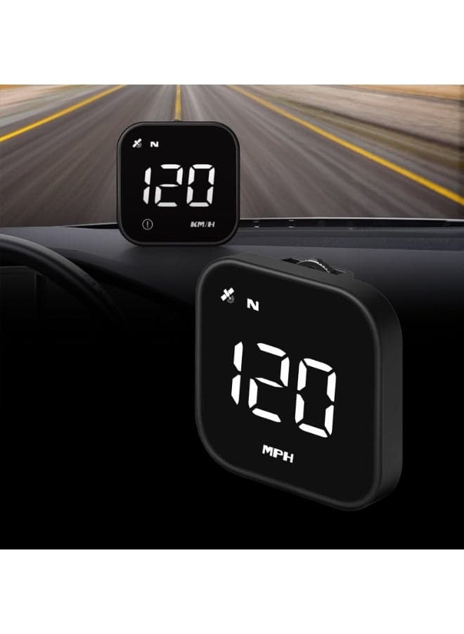 Toby’s G4S Digital GPS Speedometer, New HUD Car Head Up Display with Digital Speed in MPH KPH, Universal Fatigue Driving Reminder, Overspeed Alarm Trip Meter, for All Vehicle (Black)