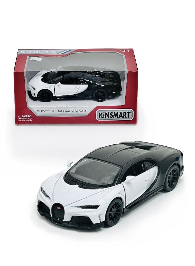 Kinsmart 1:38 Scale Door Openable Pull Back Action Bugatti Chiron Super Sport Diecast Metal Alloy Toy Car