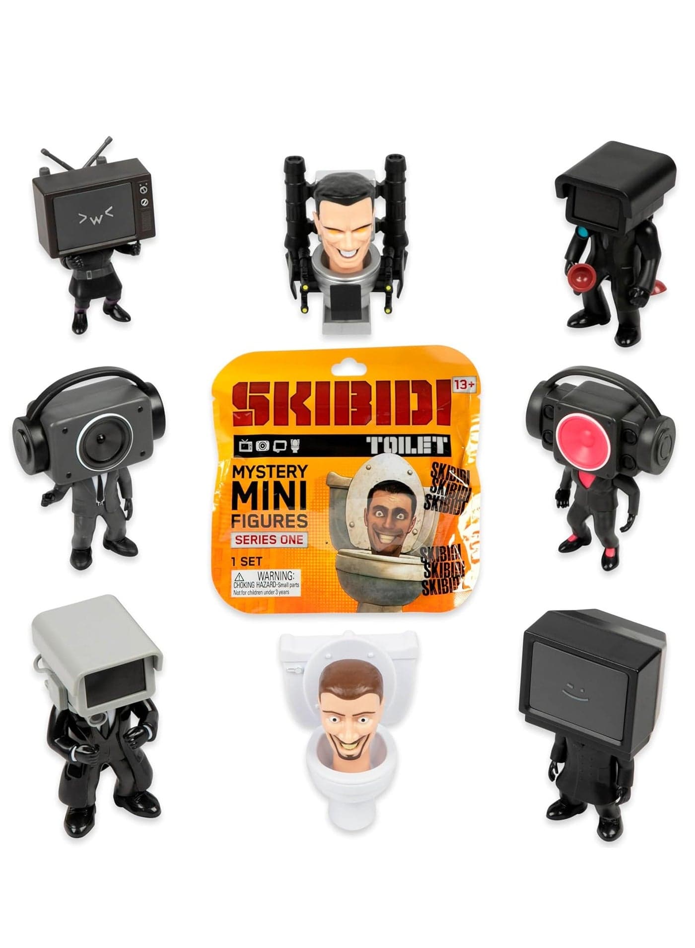 Skibidi Toilet Series-1 Mini Mystery Figure - 1 Piece Only, Assorted
