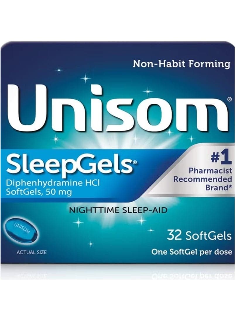 Sleep Gels Nighttime Sleep Aid 50 mg - 32 SoftGels