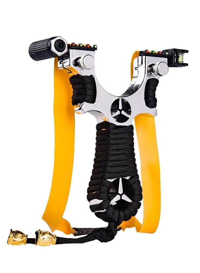 Slingshots Set, Professional Laser Slingshot for Outdoor high-speed catapult slingshot,100 Ammo Balls and 2 Rubber Bands.
