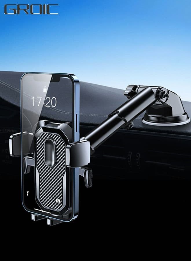 Car Phone Holder Dashboard Car Mount Windshield Cradle,Mobile Phone Holder for Car Fit for All Mobile Phones,Phone Holder for Car
