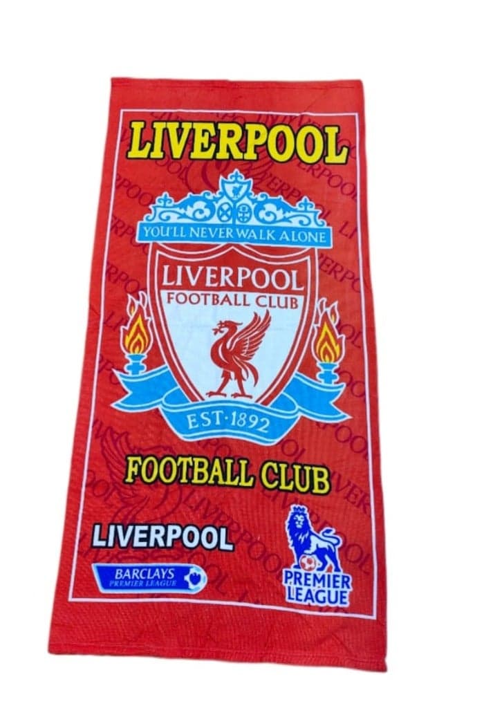 Official Liverpool FC Football Club Beach & Bath Towel – Red, Premium Quality