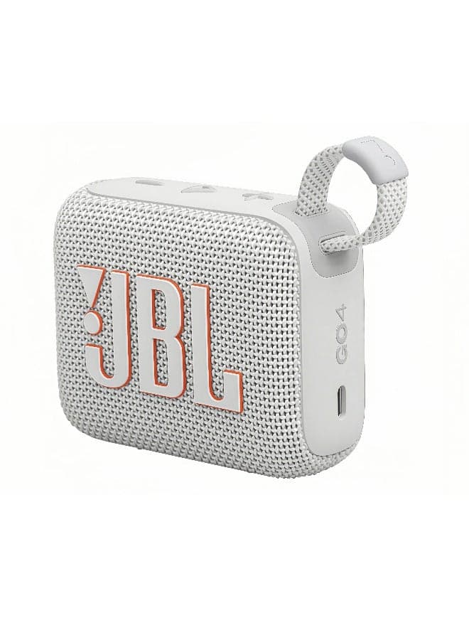 Go4-Portable Waterproof and Dustproof Wireless Bluetooth Speaker, Big Pro Sound with Punchy bass,Built-in long-lasting battery, Made in Part with Recycled Materials White