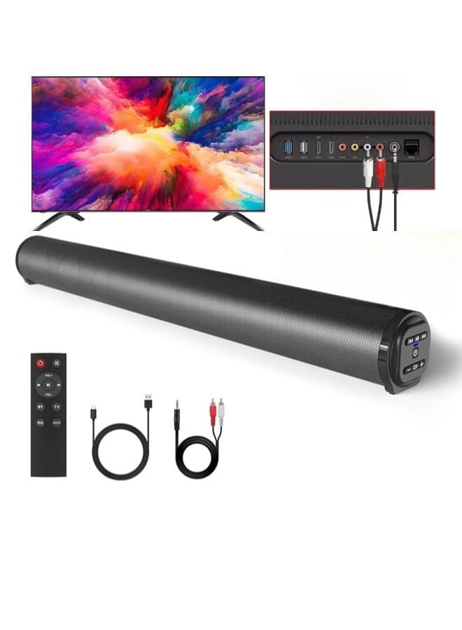 Sound Bar for TV,Bluetooth Soundbar Speaker,Home Audio Surround Sound System with Remote Control for TV/PC/Gaming/Projectors 56x6.2cm