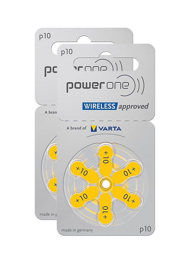 P10 Hearing Aid Battery No Mercury, 12 Batteries