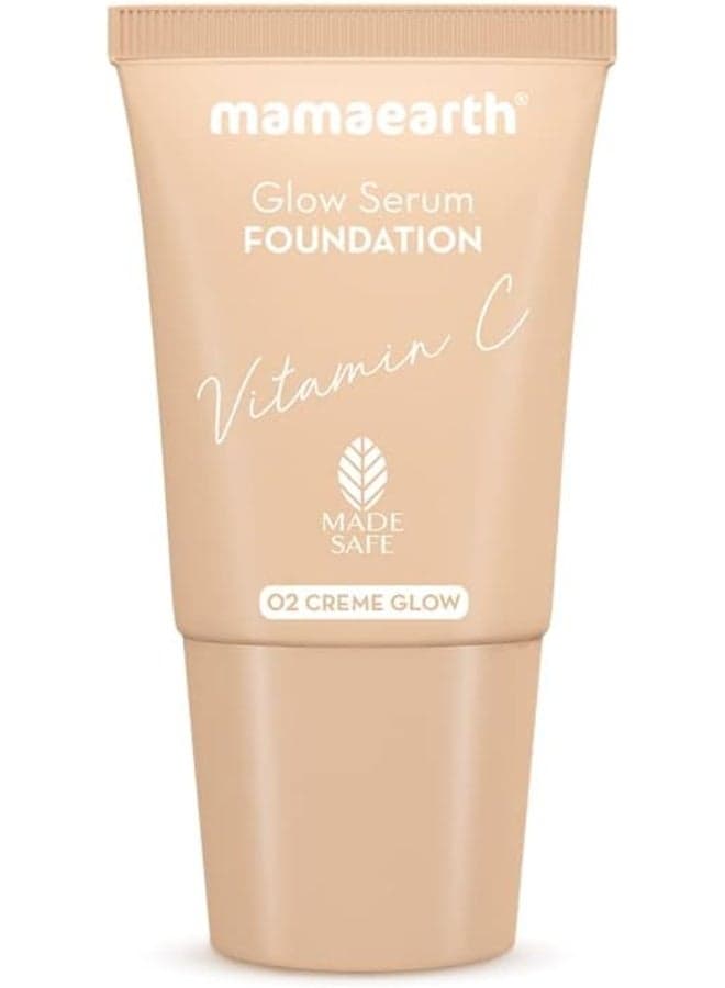 Glow Serum Foundation Mini Tube With Vitamin C And Turmeric For 12-Hour Long Stay 18 Ml