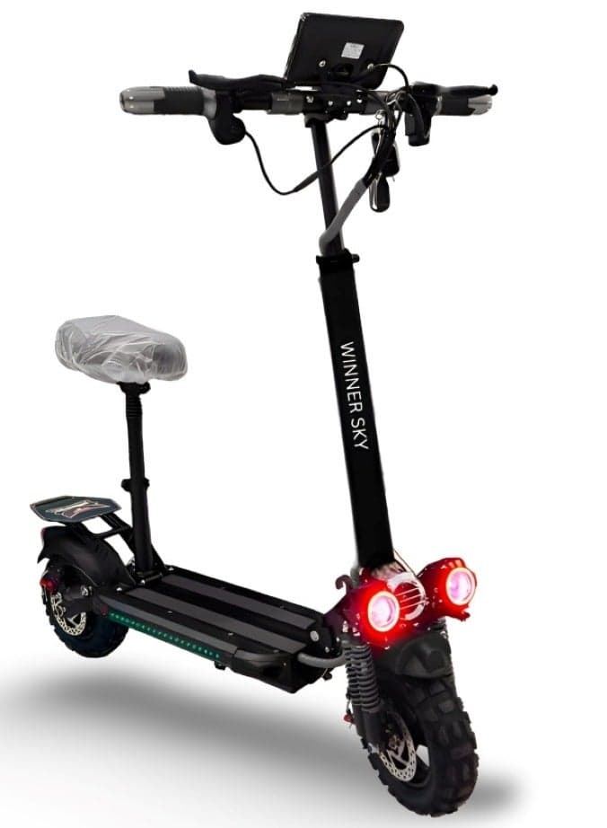 K2 Electric Scooter 2000W Motor 48V Battery 15 Amp Speed 70 Km Per Hour Black