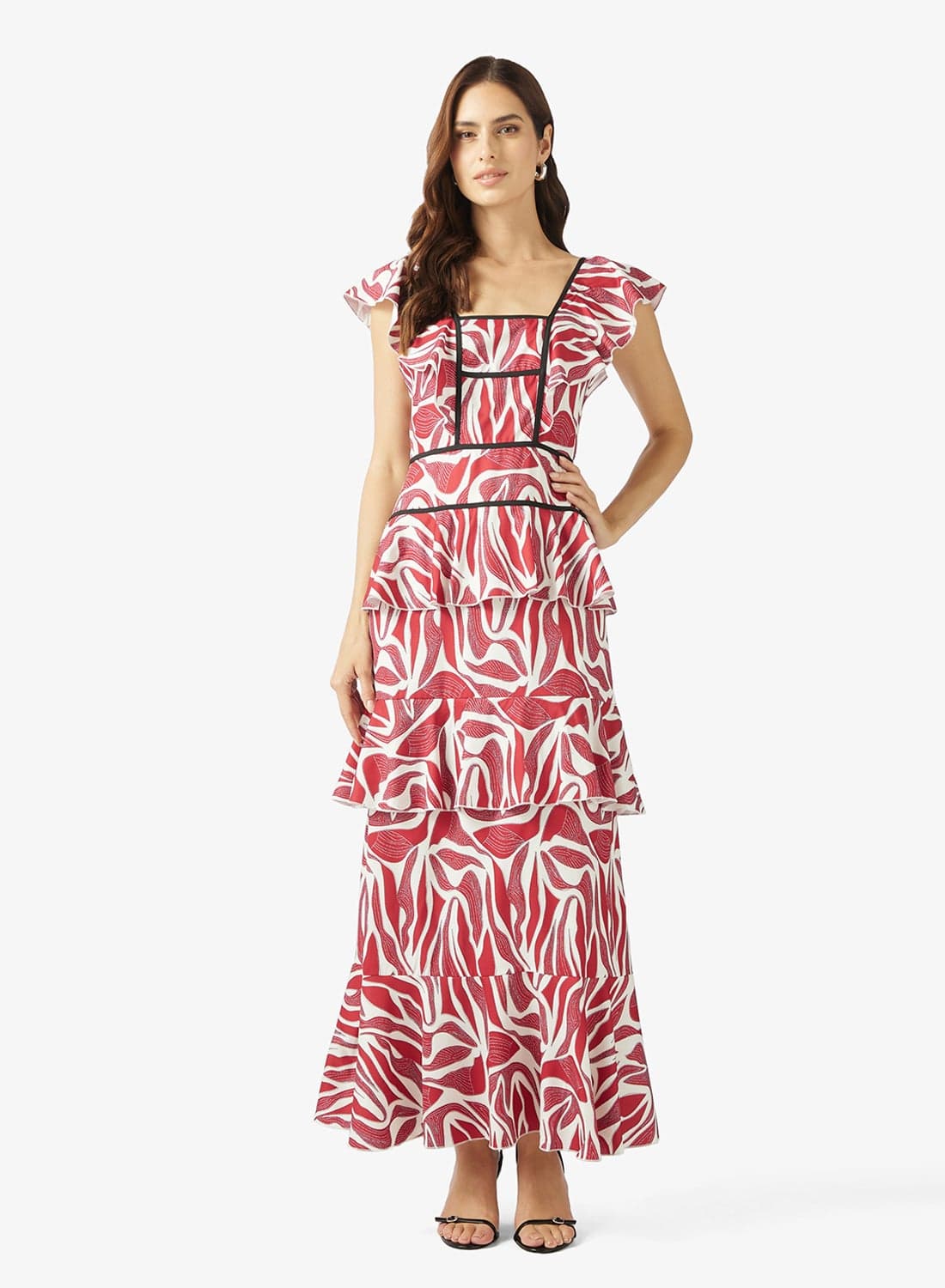 Monochrome Printed Dress