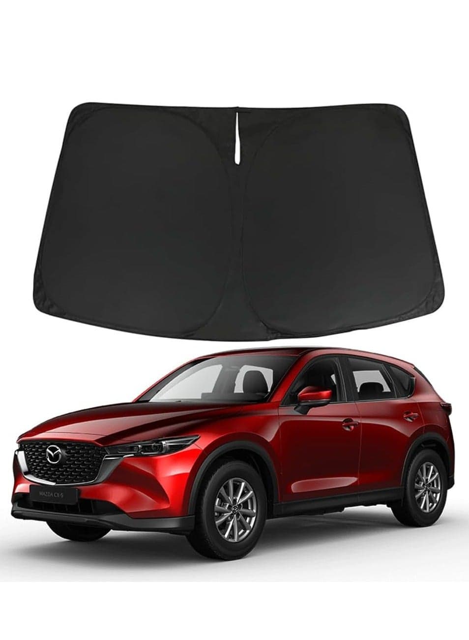 COOLBABY Windshield Sun Shade for Mazda CX-5 CX5 2017 2018 2019 2020 2021 2022 2023 Foldable Front Window Sunshade Screen Blocks UV Rays, Protector Cover Keeps The Vehicle Cooler