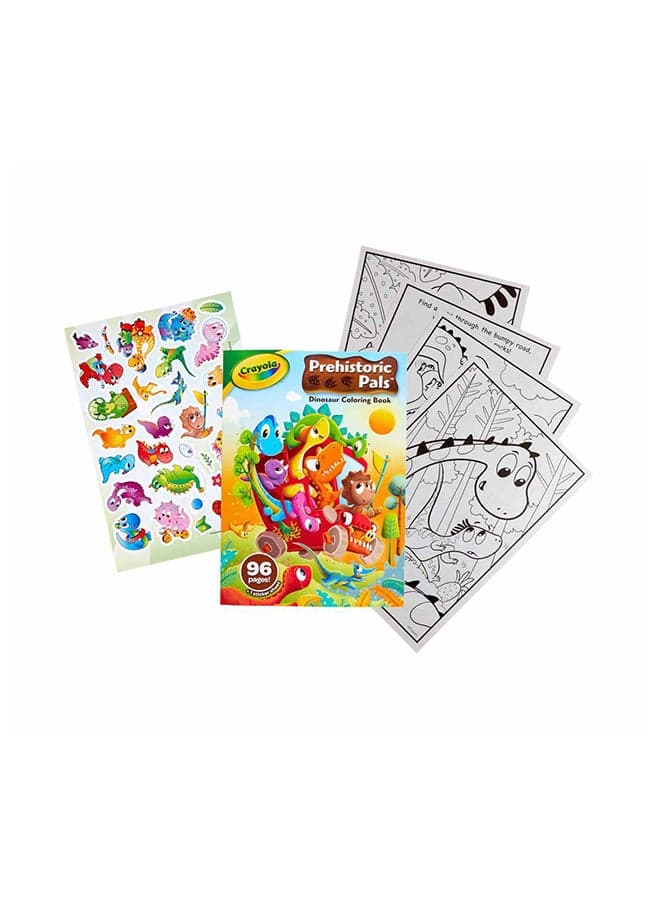 96Pg Coloring Books Prehistoric Pals