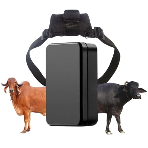 FETACA® Waterproof Livestock GPS Tracker for Cattle, Horses, Sheep & Camels | Real-Time Anti-Lost Location Tracking, Geo-Fence, Long Battery 6000 mAh & App for Ranch Animals with Free 4G Sim Card