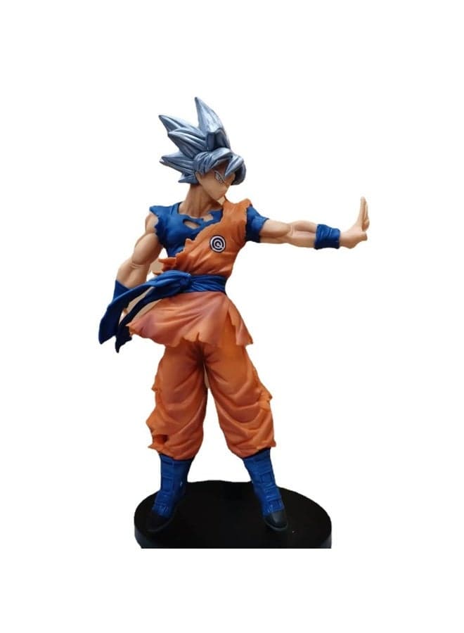 Dragon Ball Super Saiyan Silver-haired Goku in Ultra Instinct Sign, 24cm Figure, Perfect Birthday Gift and Stunning Desktop & PC Case Decoration