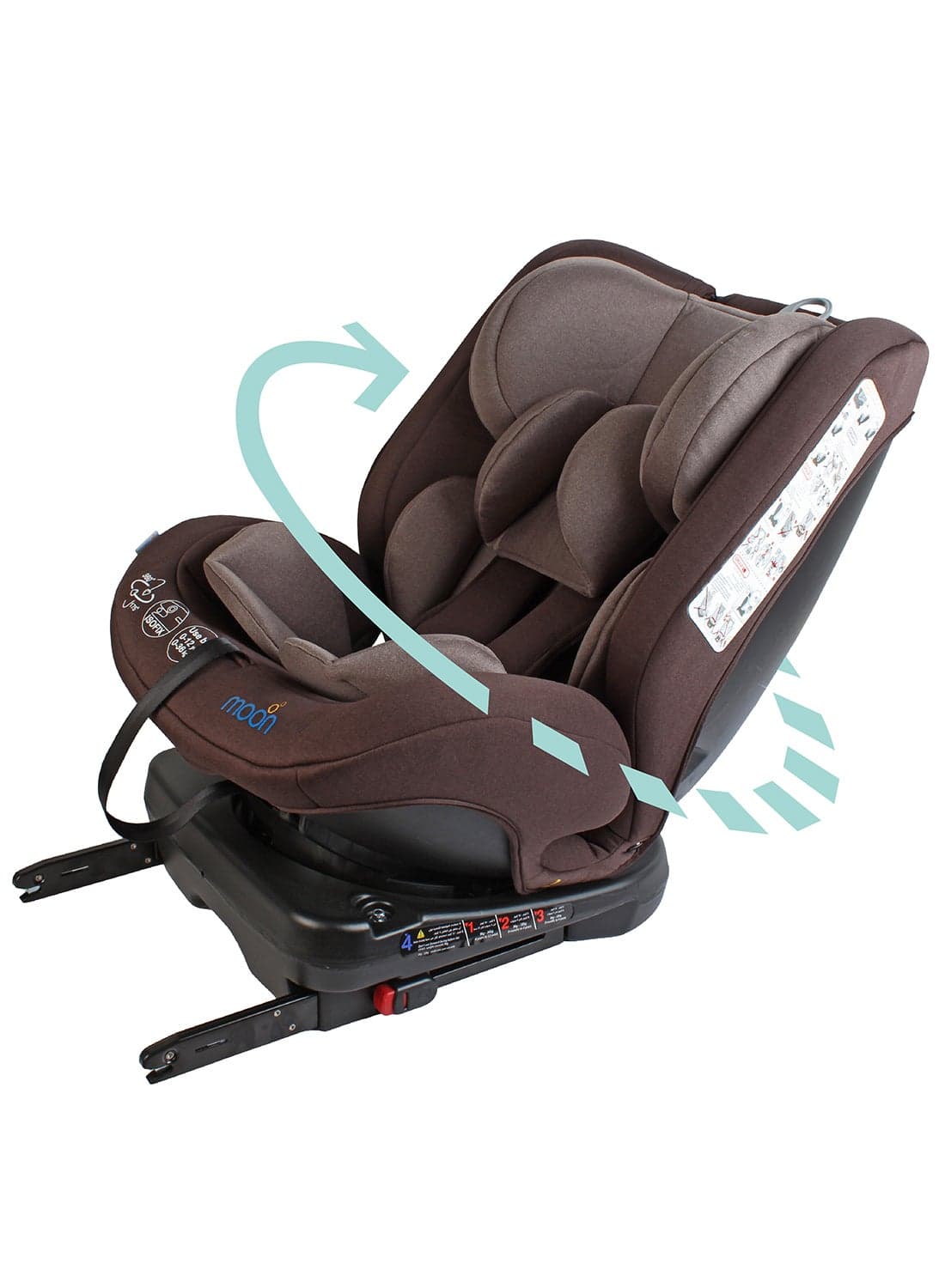 Rover -Baby/Infant Car seat Group:(0+,1,2,3) (0-12 years) 360° Rotate - Brown