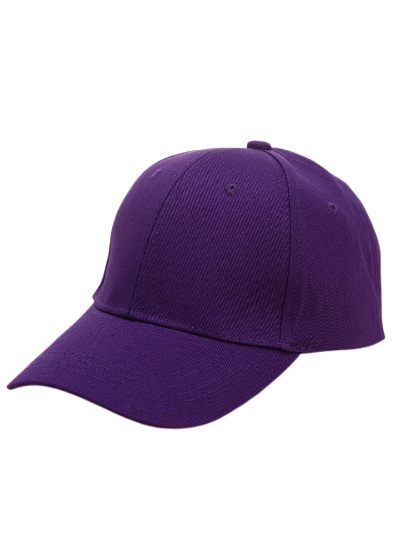 NOVOLAN Baseball Cap Duckbill Cap Sun Hat Peaked Cap Sun Visor Solid Color Cotton Men & Women Cap Shade Baseball Outdoor, Adjustable Copper Buckle Head Size Flattering 54-62cm 18 Color (purple)