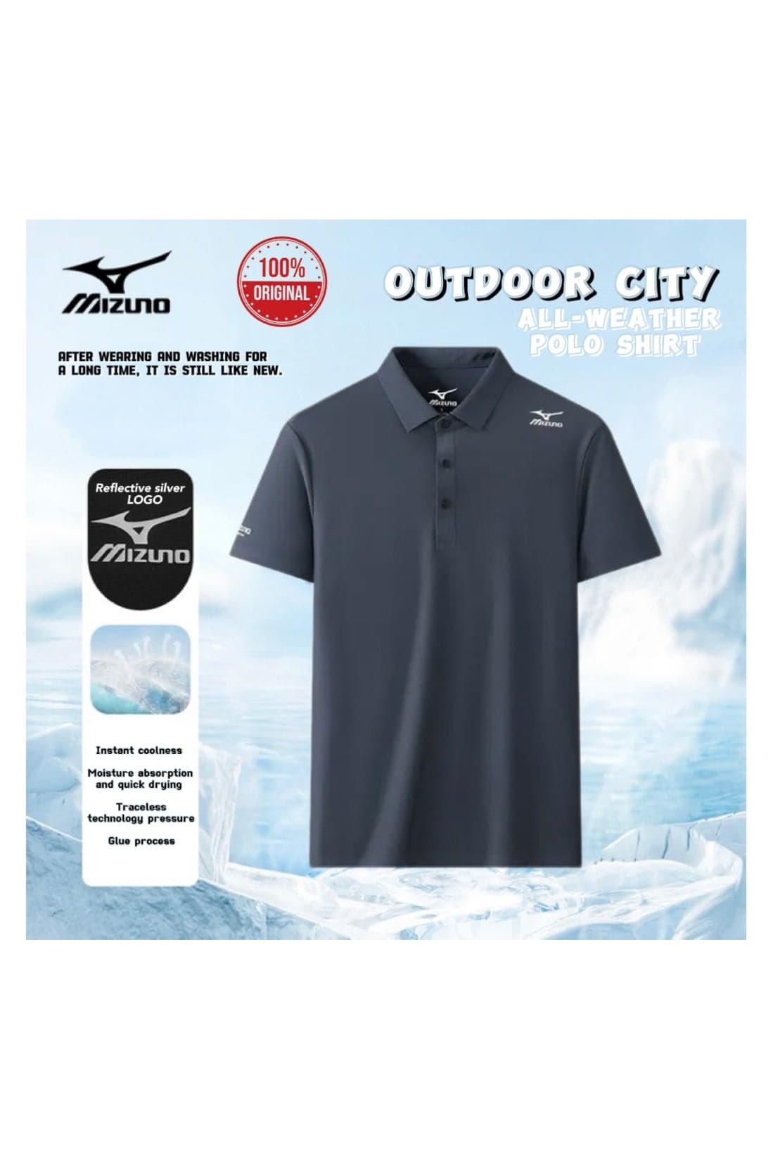 Men's Quick-Dry Sports T-Shirt|2025 Summer New Edition|Ice-Cool Antibacterial Technology|3D Tailored Training Black Label Series-Dark Gray-Size:XL