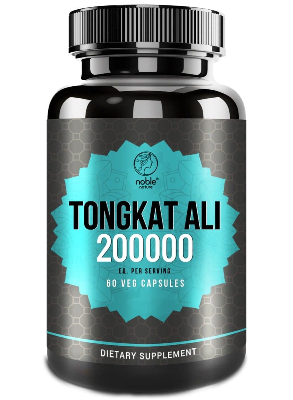 Tongkat Ali 200:1 Extract – 1000mg Root Extract + Black Pepper Extract – 60 Veg Capsules – Energy & Vitality Support – Non-GMO, Gluten-Free, No Additives