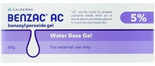 Benzac AC 5% Benzoyl Peroxide Gel 60g