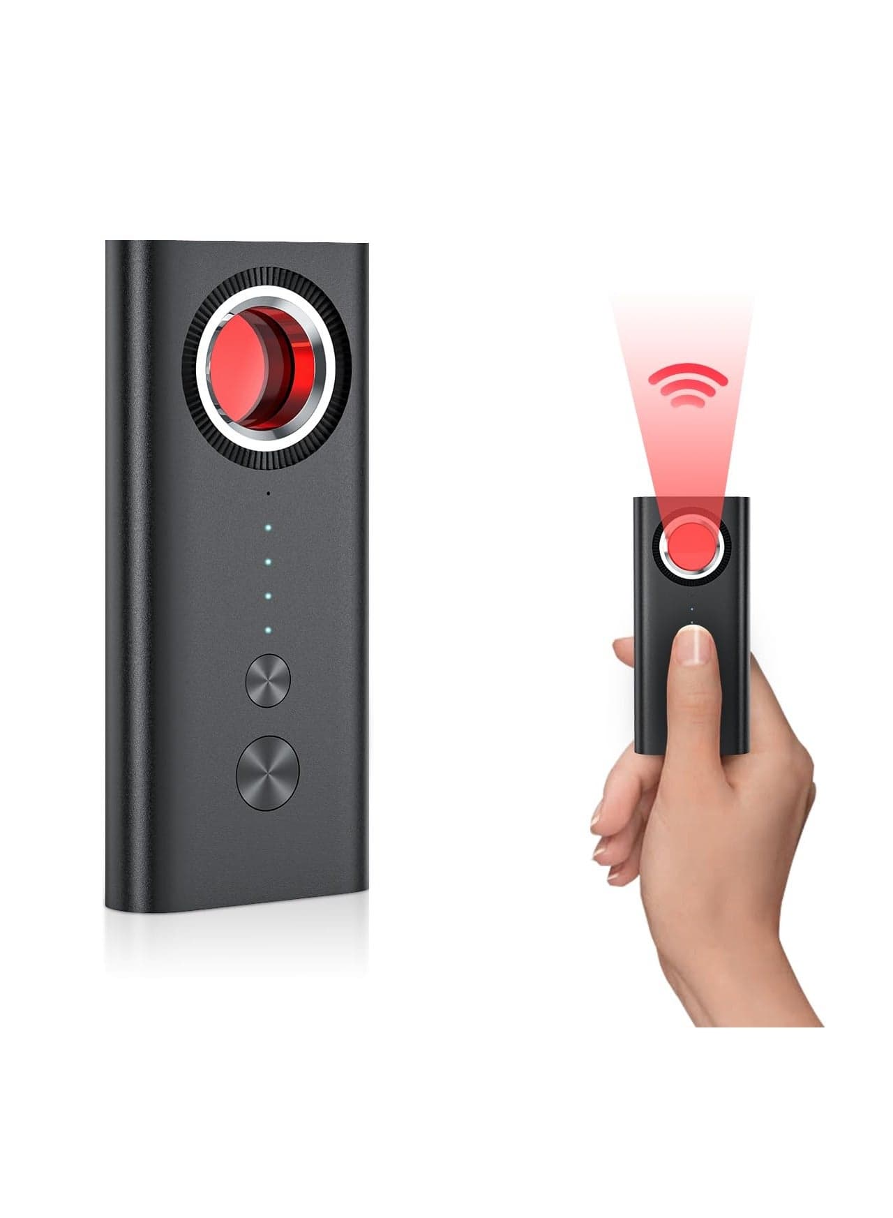 KASTWAVE Portable Hidden Camera Detectors,GPS Tracker Detector,Anti Spy Wireless Signal Scanner,Listening Device Detector,5 Levels Sensitivity for Home Office Travel Car