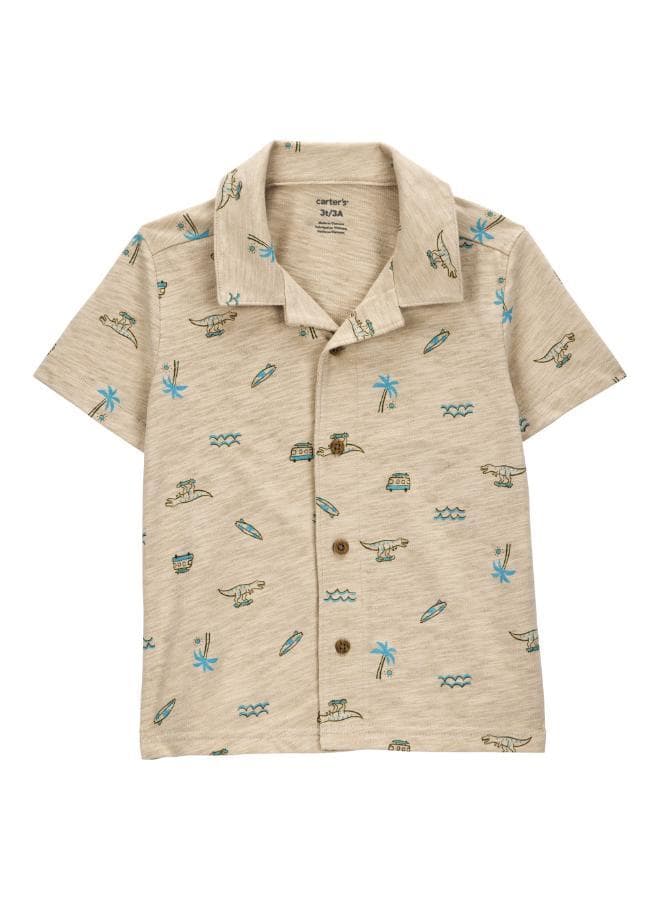 Toddler Printed Short Sleeve Shirt