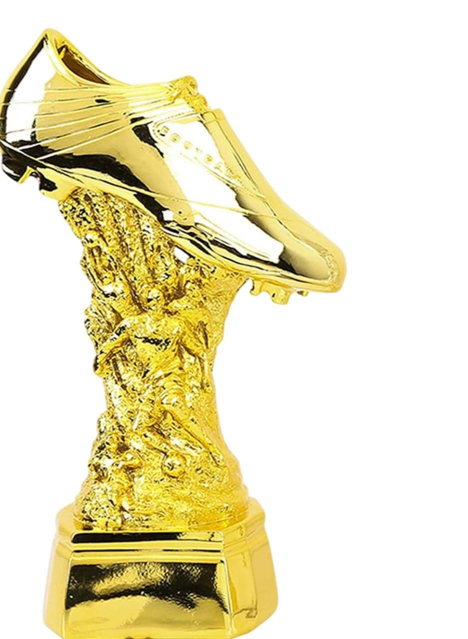 Golden Soccer Boot Trophy, Football Award Statue, Decorative Sports Trophy