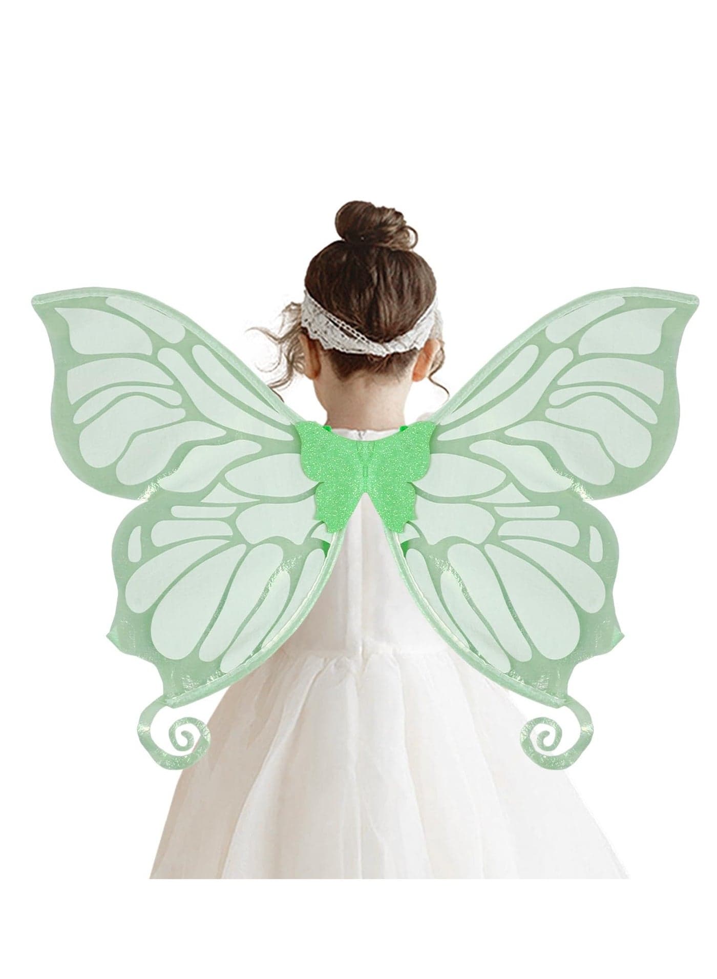 Fairy Butterfly Wings for Girls Glowing Elf Angel Carnival Party Performance Costume Dress Up Favor Princess Fancy Women 15x22.4in