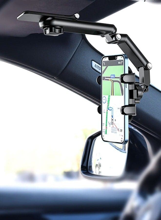 Car Phone Holder,Rotatable and Retractable Car Phone Holders,2024 Multipurpose Used Car Visor 1080 Rotation Phone Clip,Universal Car Phone Holder Mount,Cell Phone Holder Car Compatible with All Phone