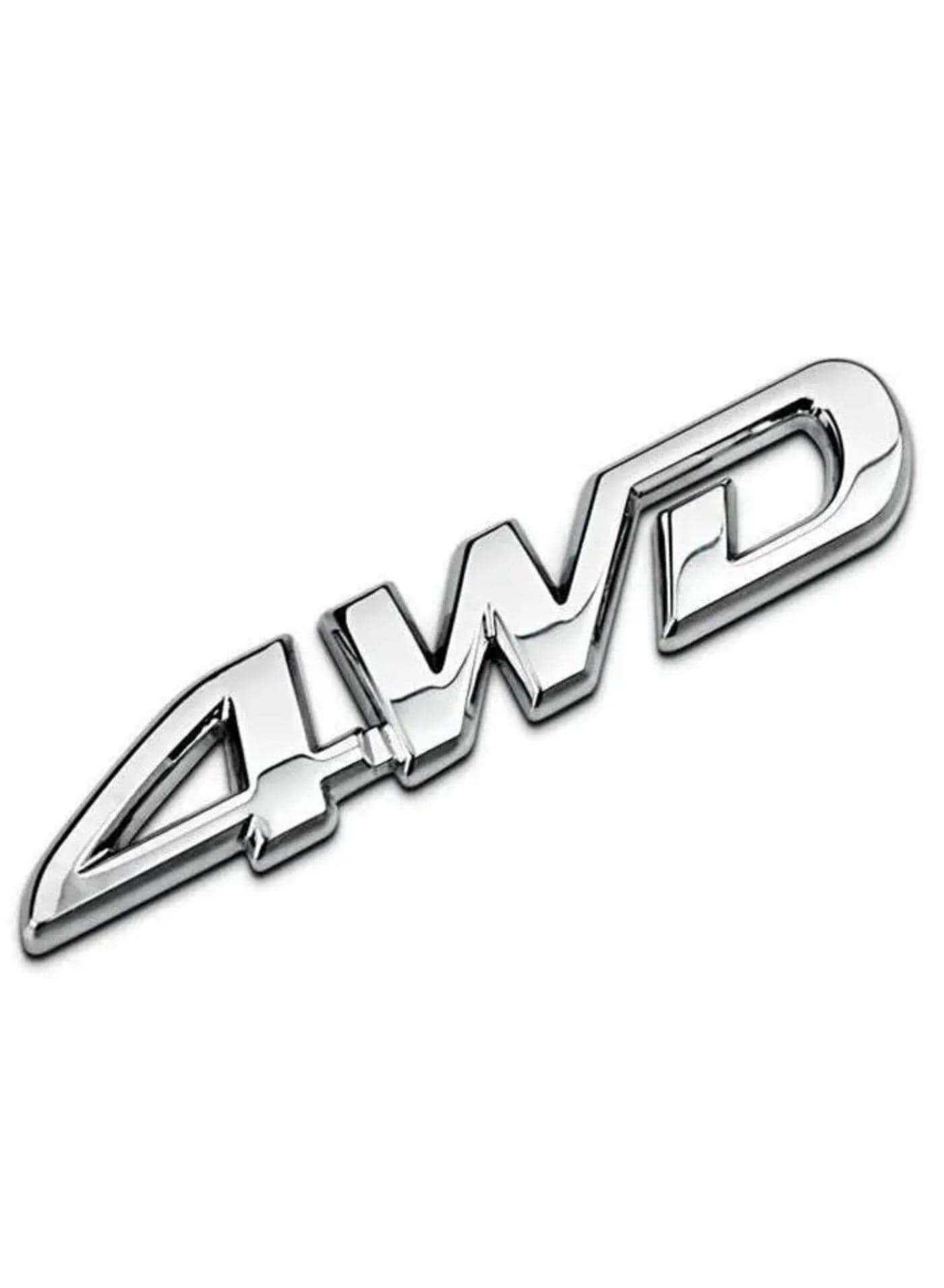 SOLDOUT 3D Metal 4WD Letters Logo Badge Car Rear Trunk Emblem Sticker Decal Self-adhesive SUV Sticker Car Decoration Accessories